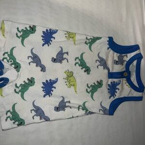 Kids Dinosaur Print Sleeveless Romper
